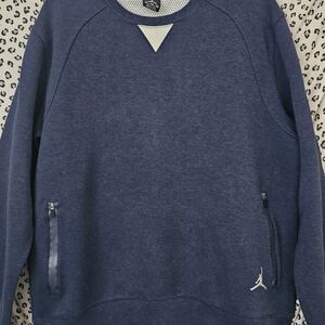 Jordan Navy Sweatshirt with White Accents